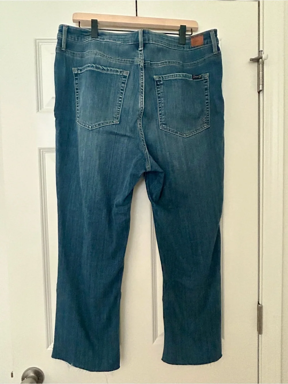 Seven7 Women's Dark Blue Straight Leg Jeans